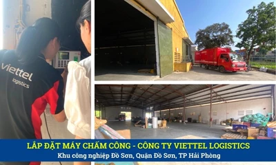 Lắp Máy Chấm Công Tại KCN Đồ Sơn Hải Phòng- Công Ty Viettel Logistics
